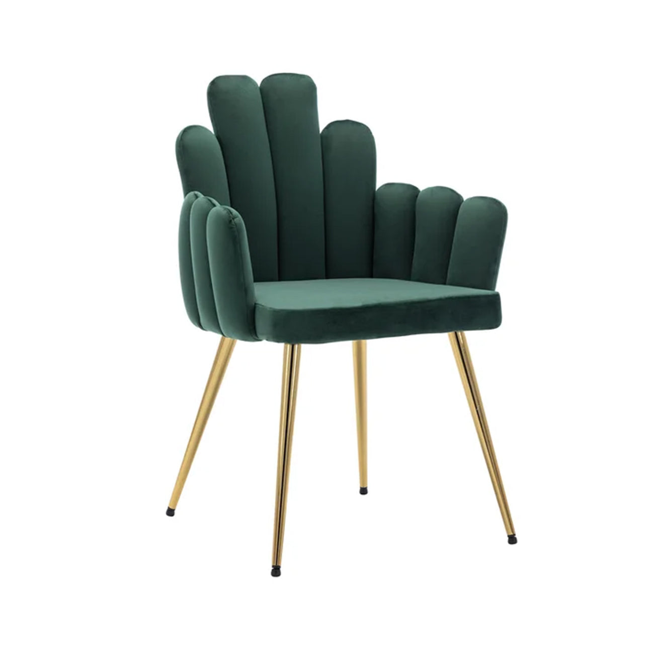 Art Deco Petals Chair Green