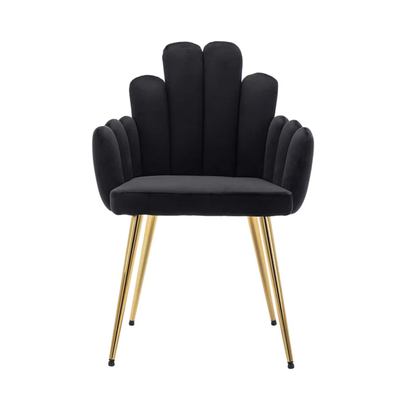 Art Deco Petals Chair Black