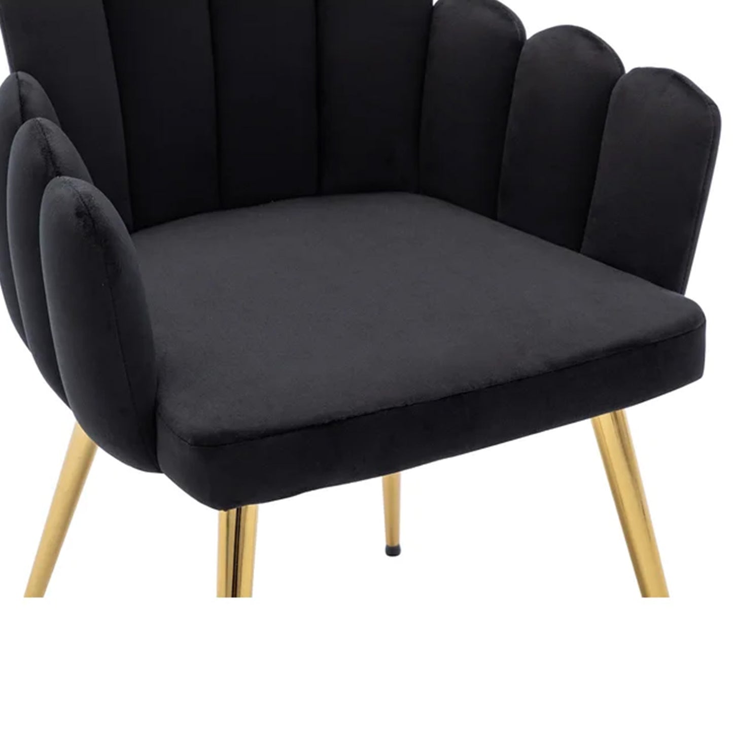 Art Deco Petals Chair Black