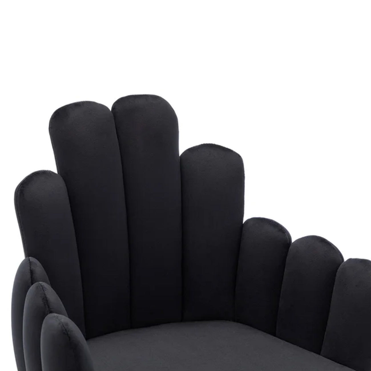 Art Deco Petals Chair Black