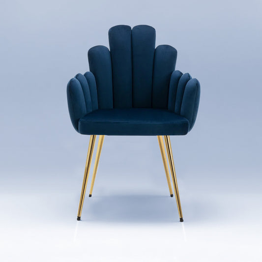 Art Deco Petals Chair Blue