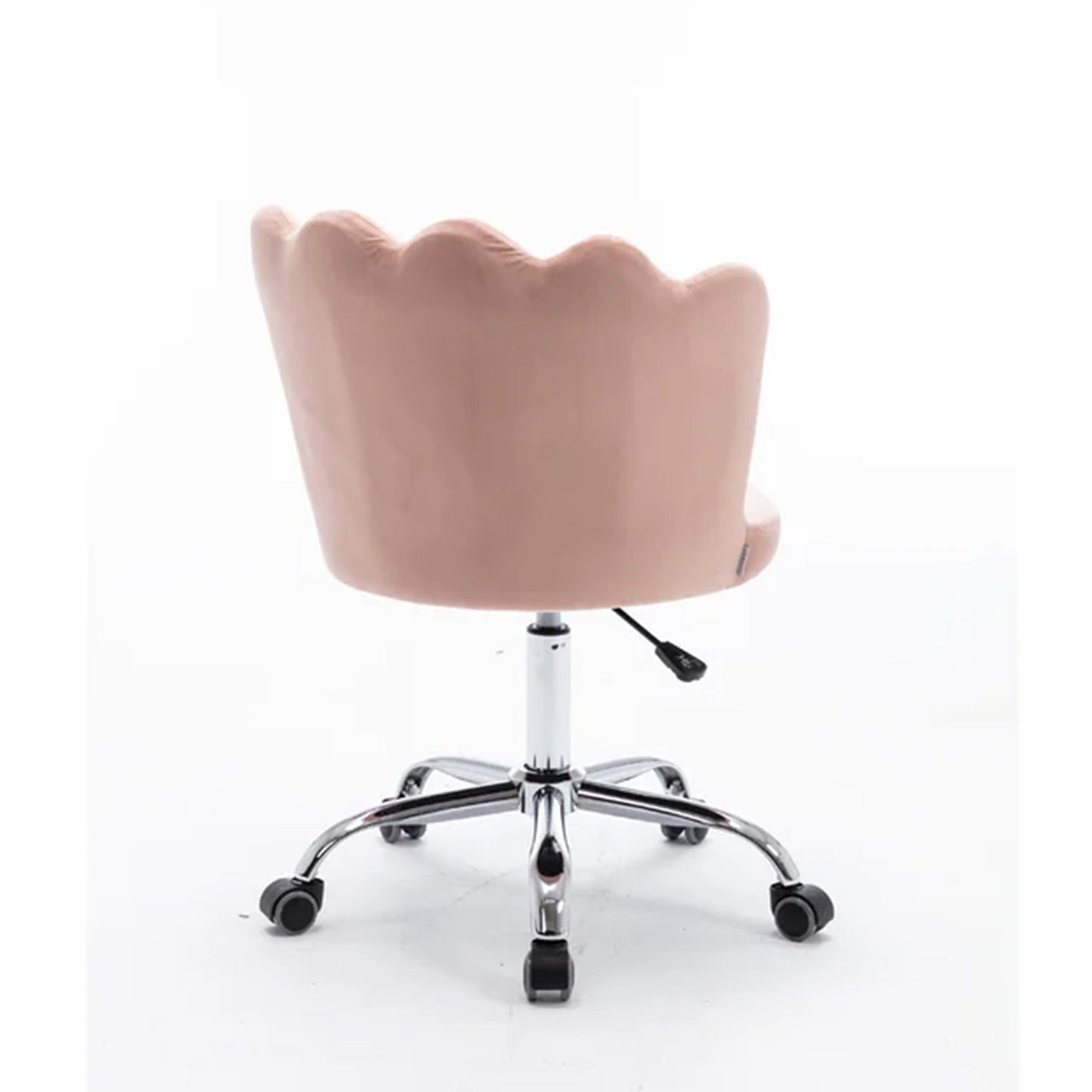 Petals Velvet Office Chair Pink