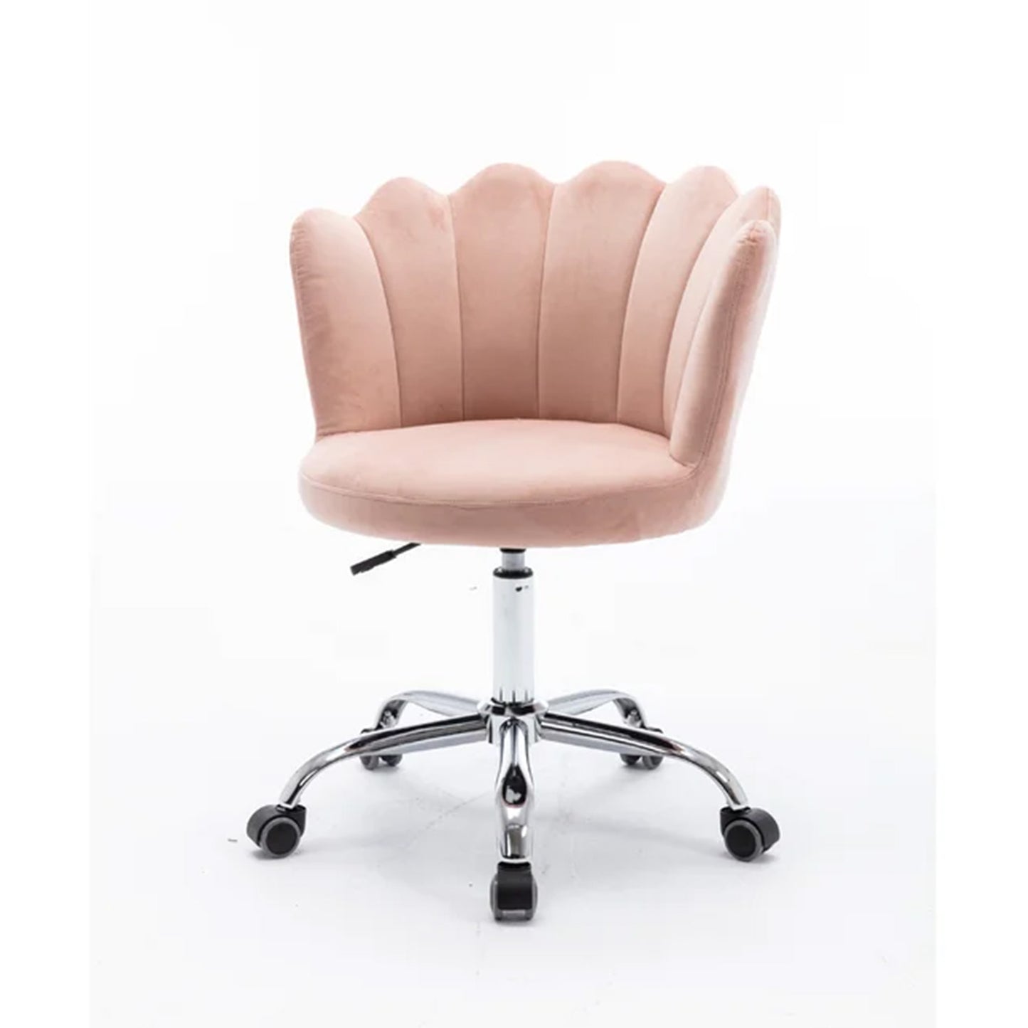 Petals Velvet Office Chair Pink