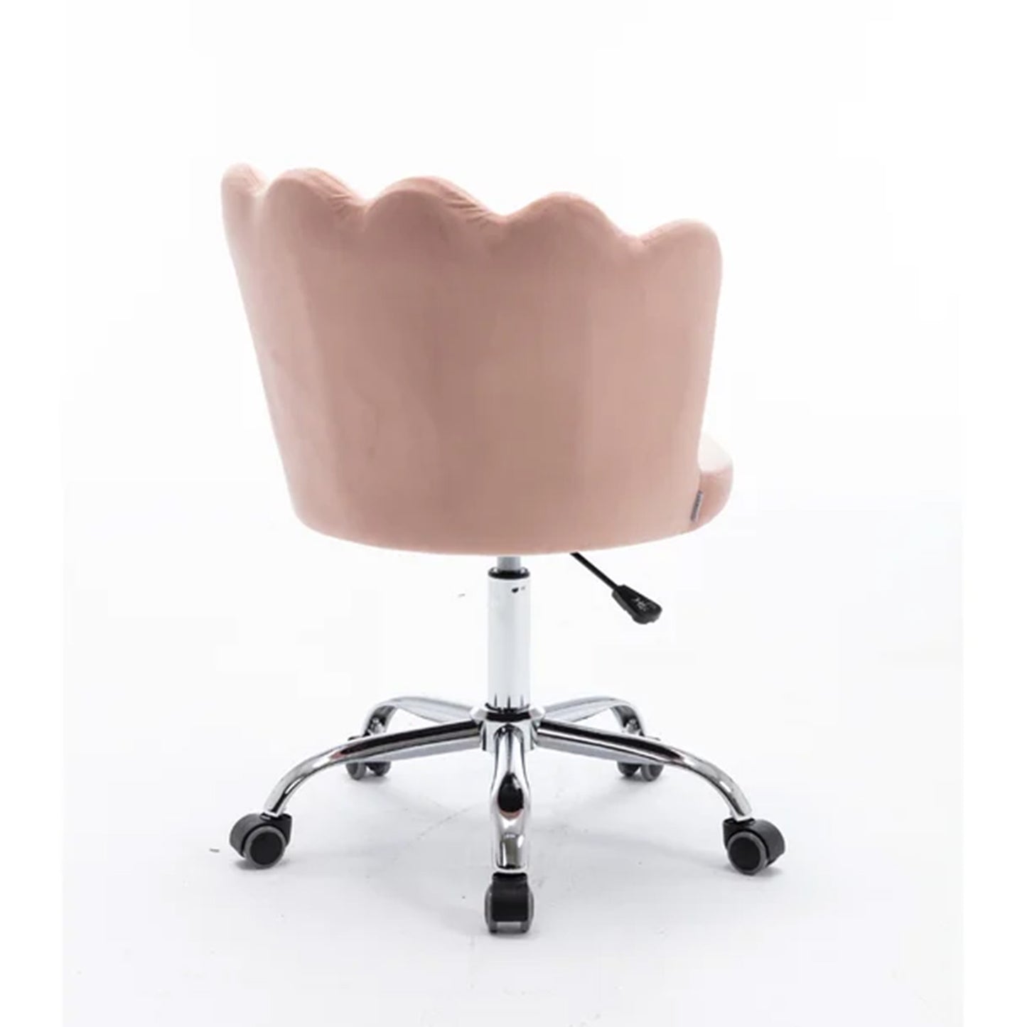 Petals Velvet Office Chair Pink