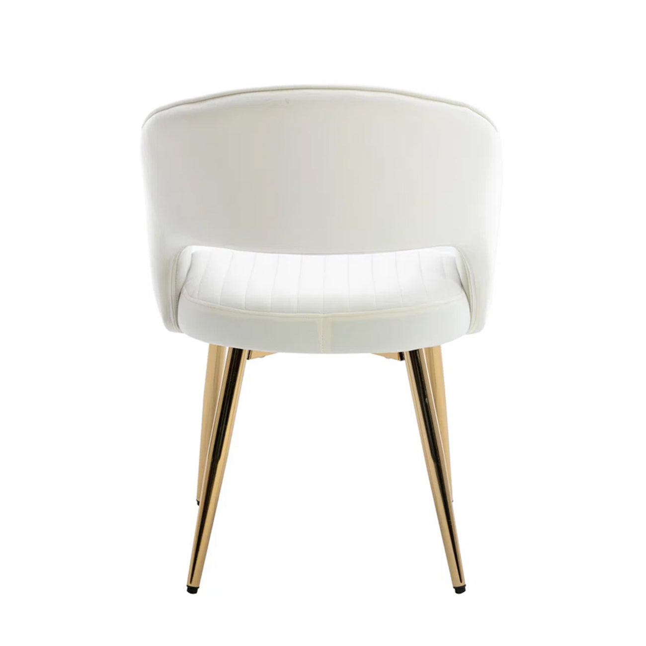 Chic Velvet Lounge Chair Cream