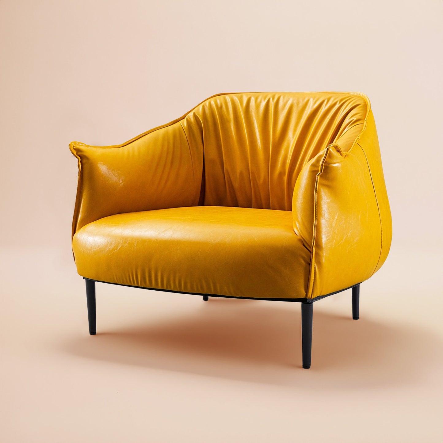 Grandiose Tufted Bergère Chair Yellow