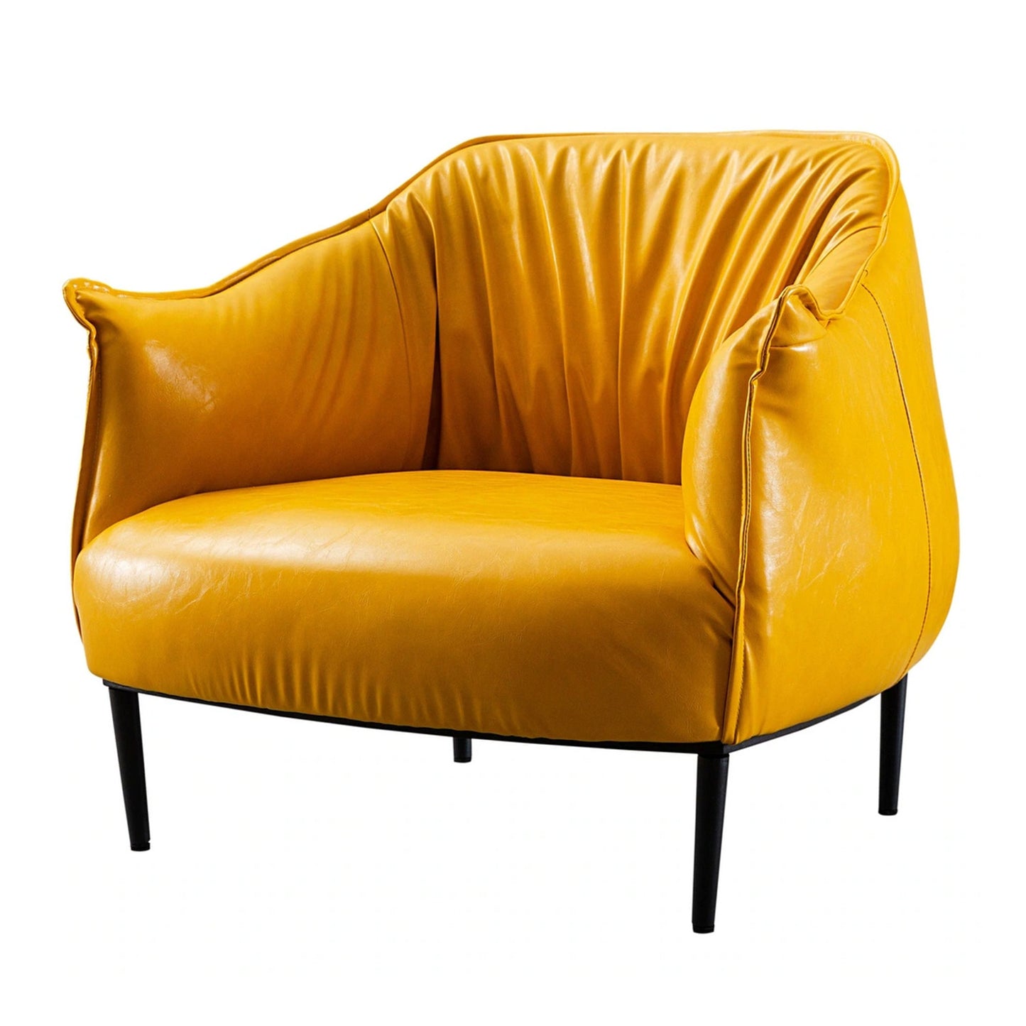 Grandiose Tufted Bergère Chair Yellow