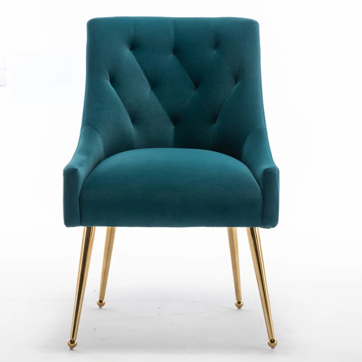 Glamorous Velvet Dining Chair Teal