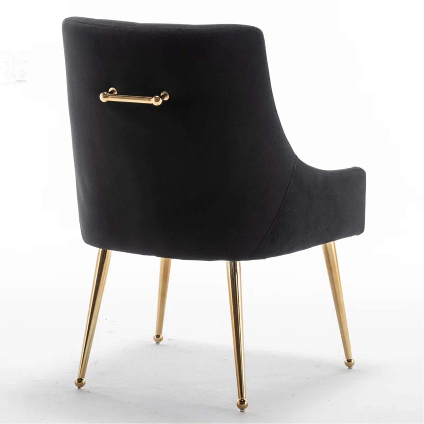 Glamorous Velvet Dining Chair Black