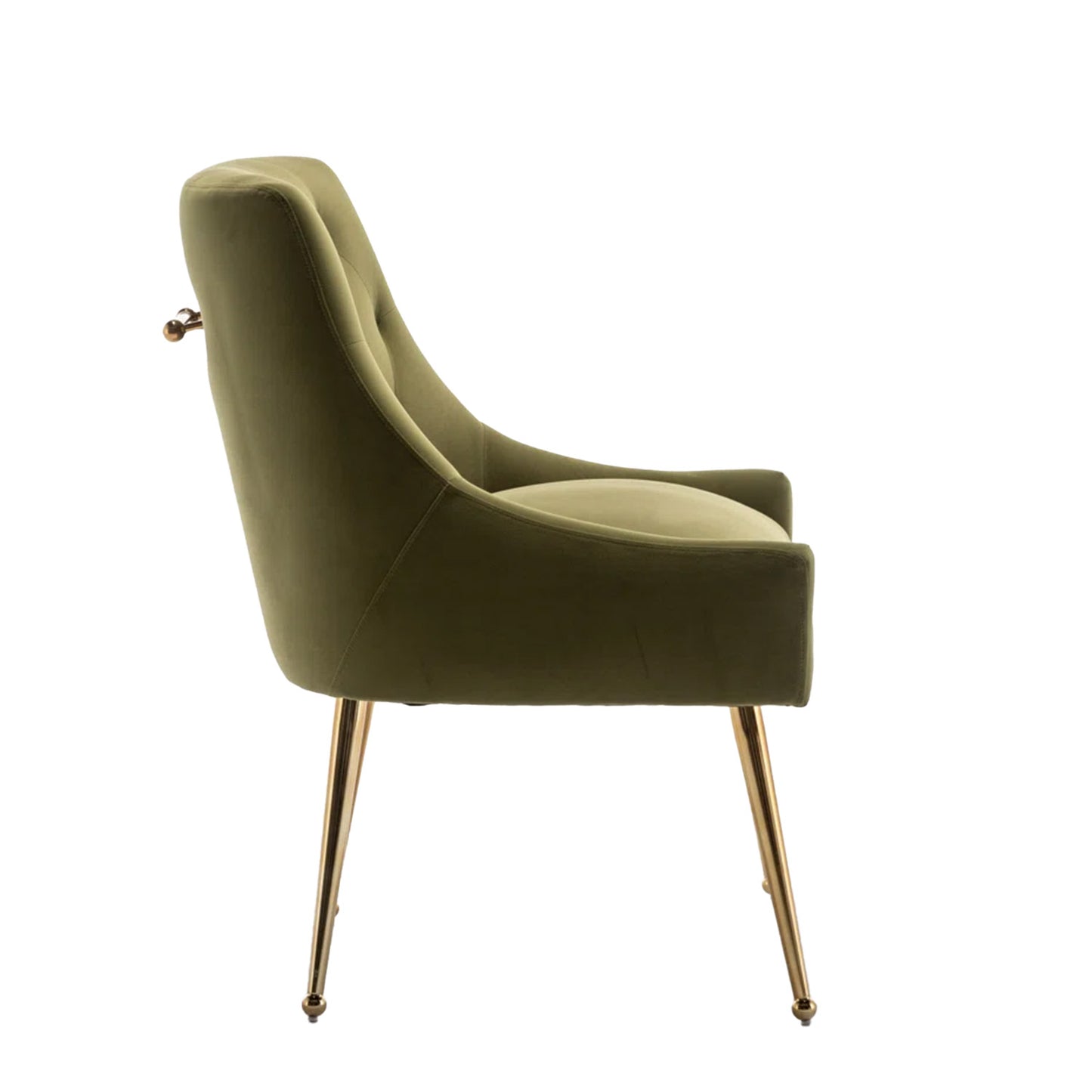 Glamorous Velvet Dining Chair Green