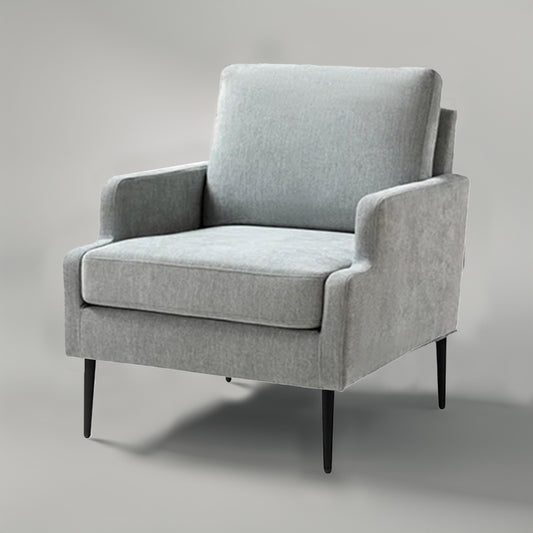 Classic Single Seater Sofa Accent Chair Grey