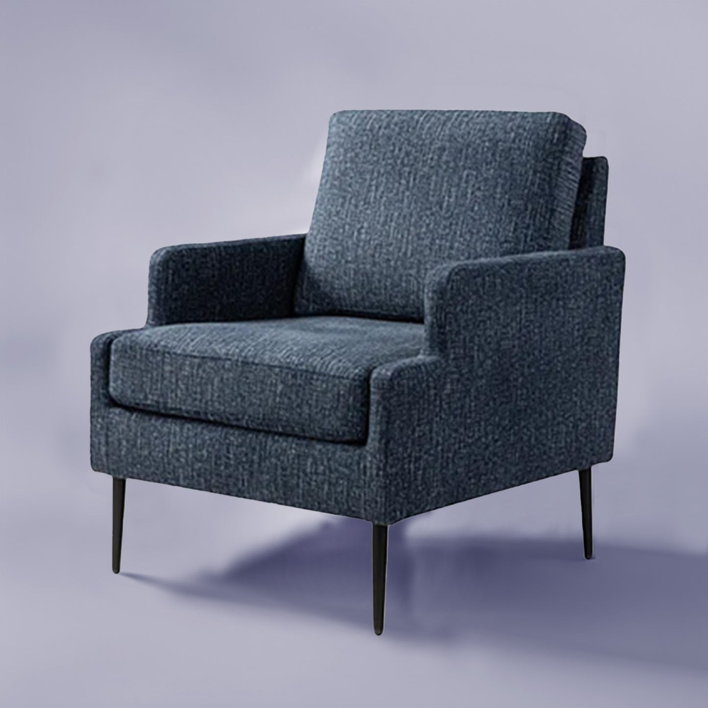 Classic Single Seater Sofa Accent Chair Blue