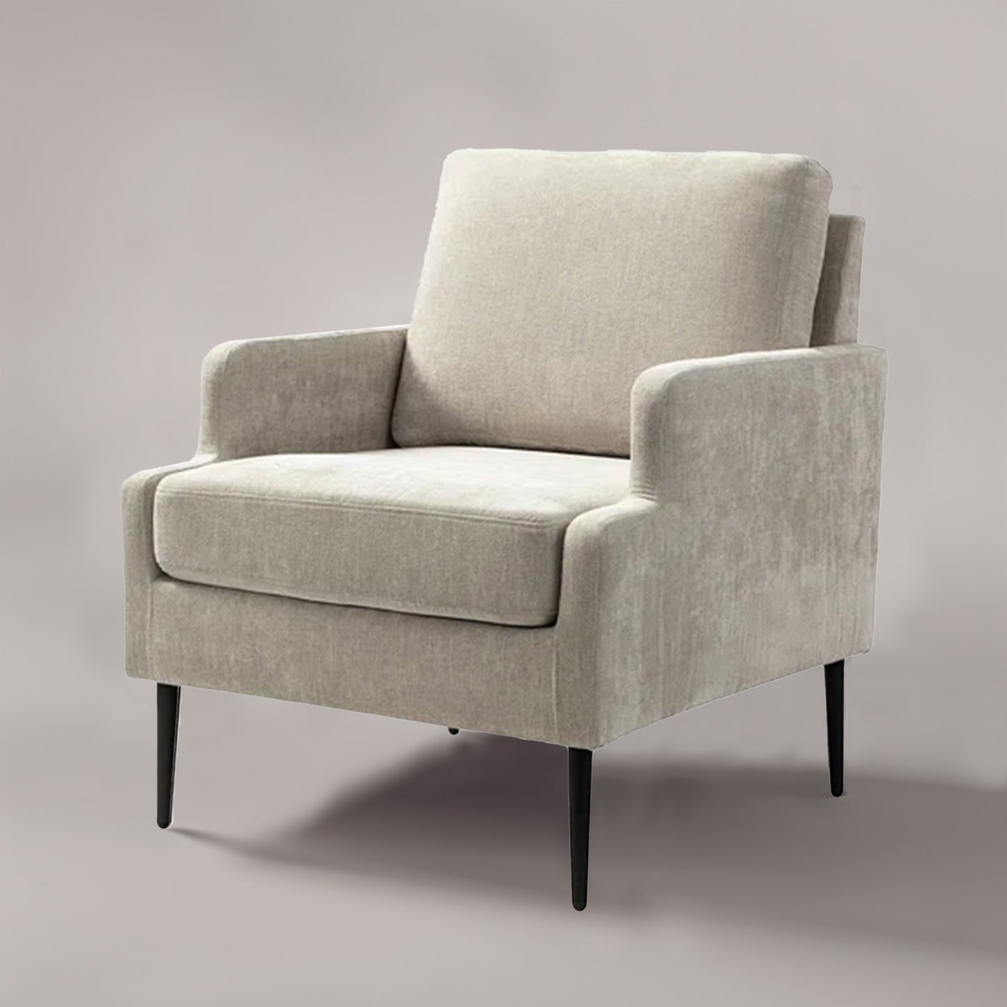 Classic Single Seater Sofa Accent Chair Beige