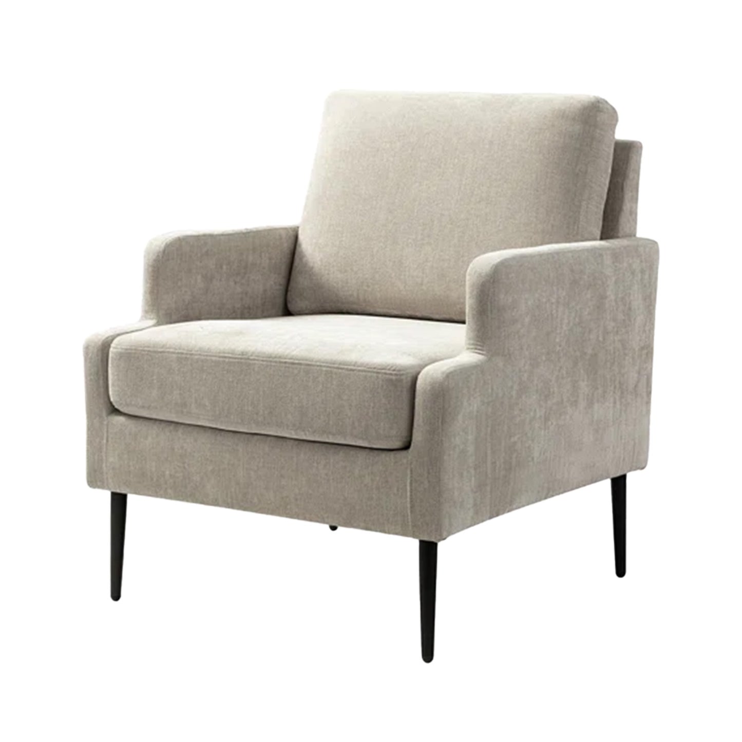 Classic Single Seater Sofa Accent Chair Beige