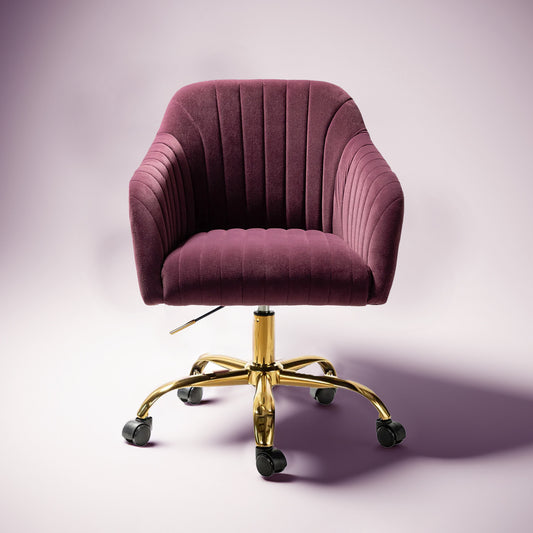 Home Office Chair With Wheels Purple