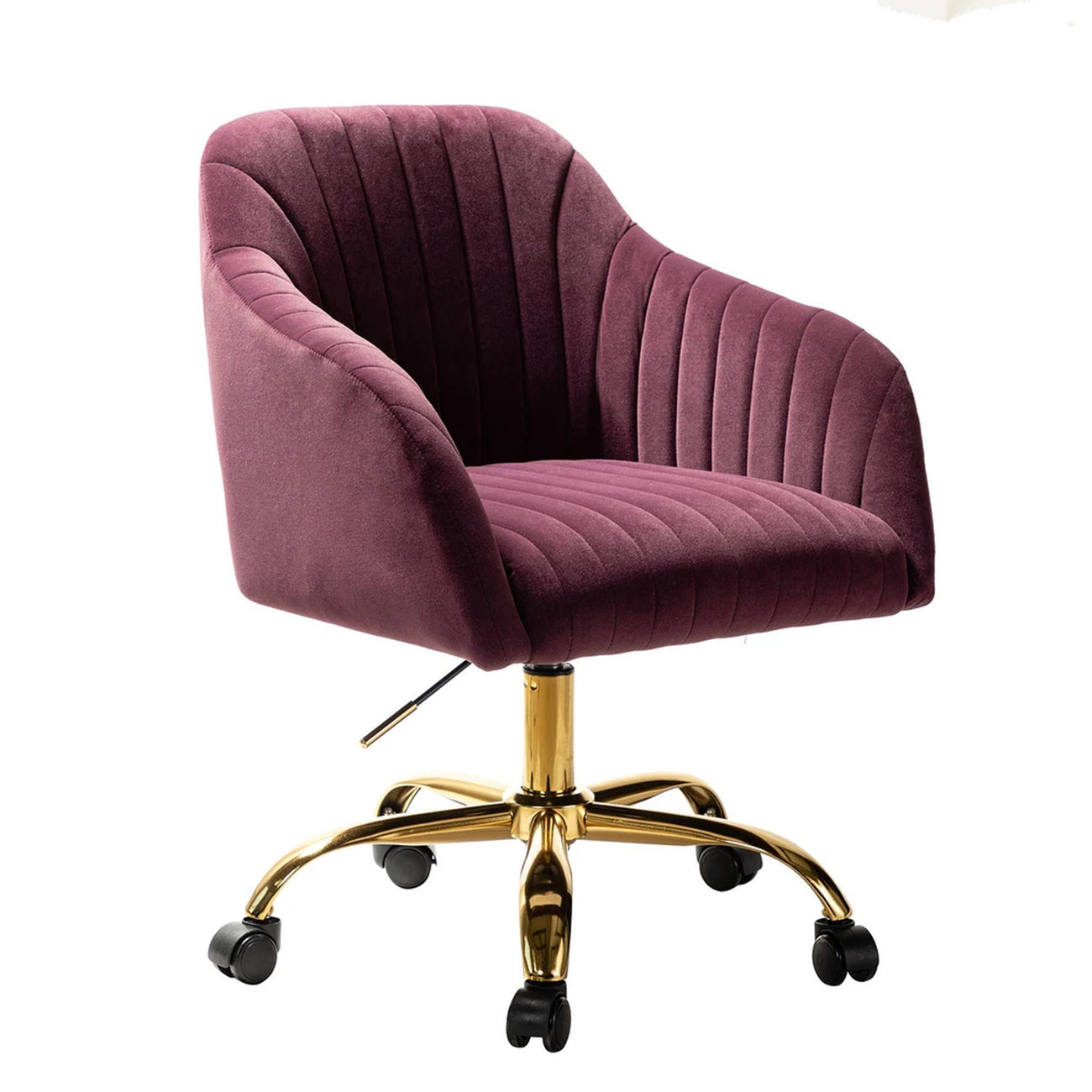 Home Office Chair With Wheels Purple