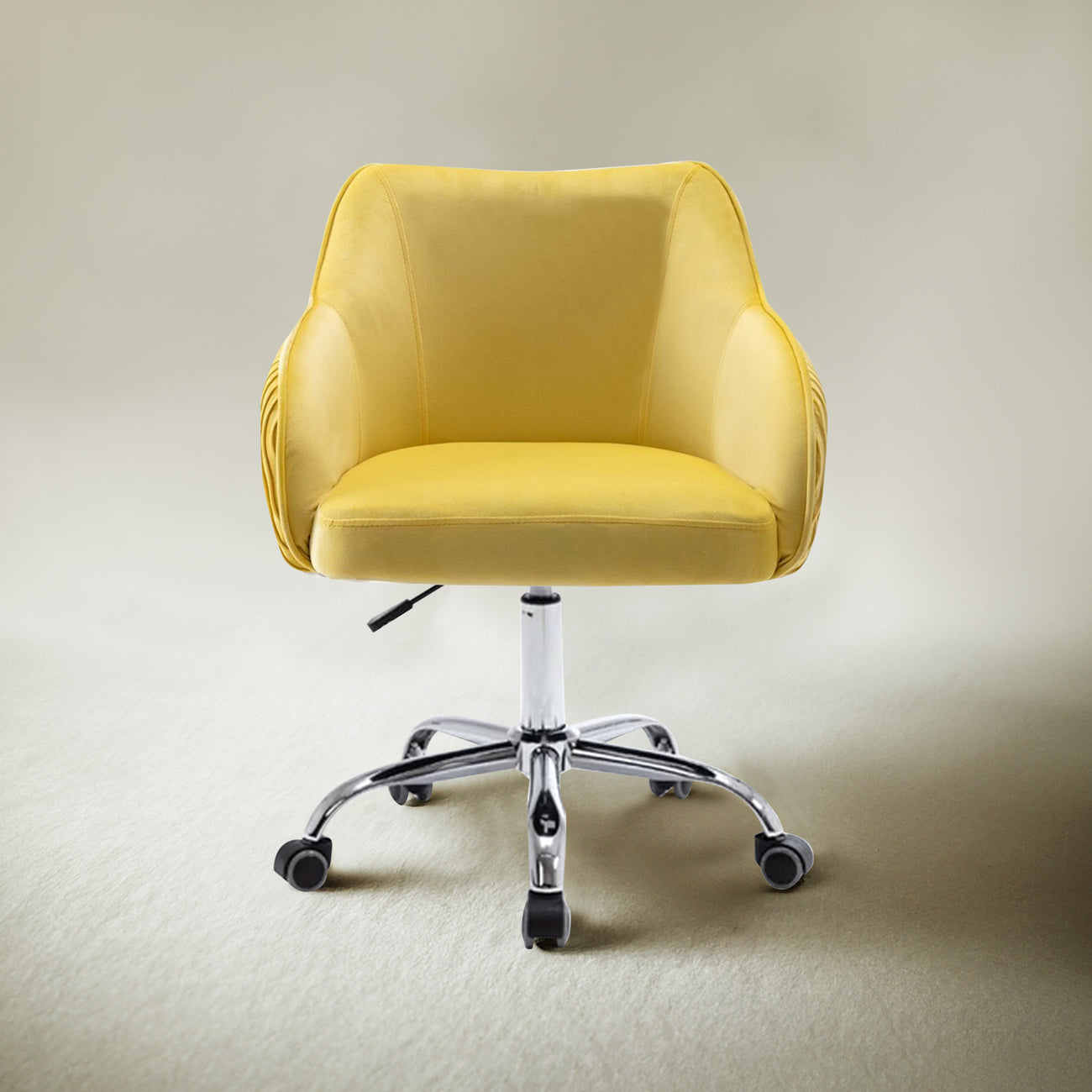 Home Office Chair With Wheels Yellow