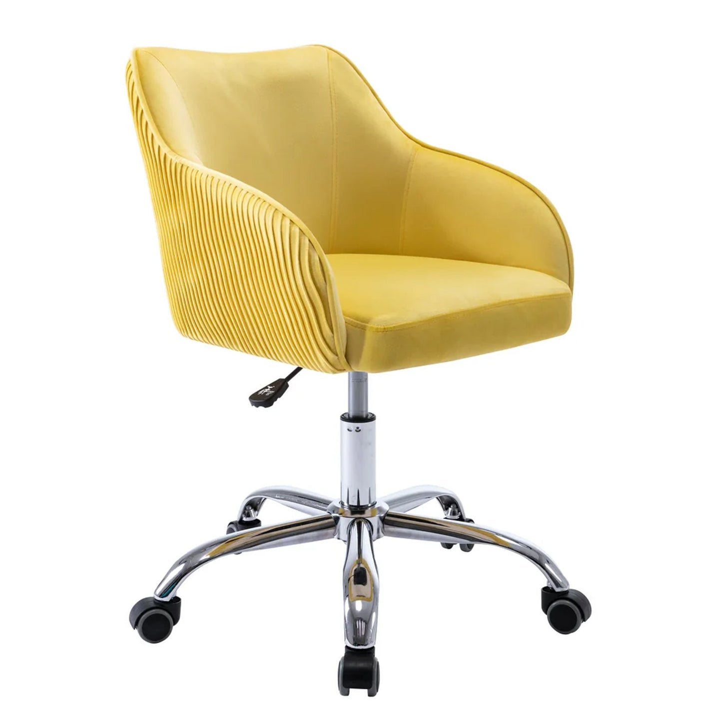 Home Office Chair With Wheels Yellow