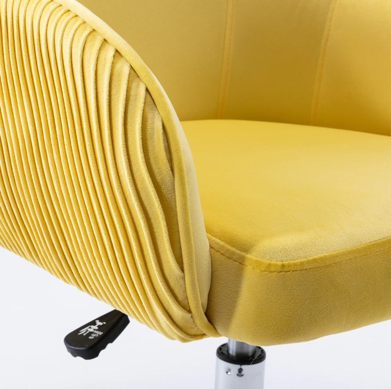 Home Office Chair With Wheels Yellow