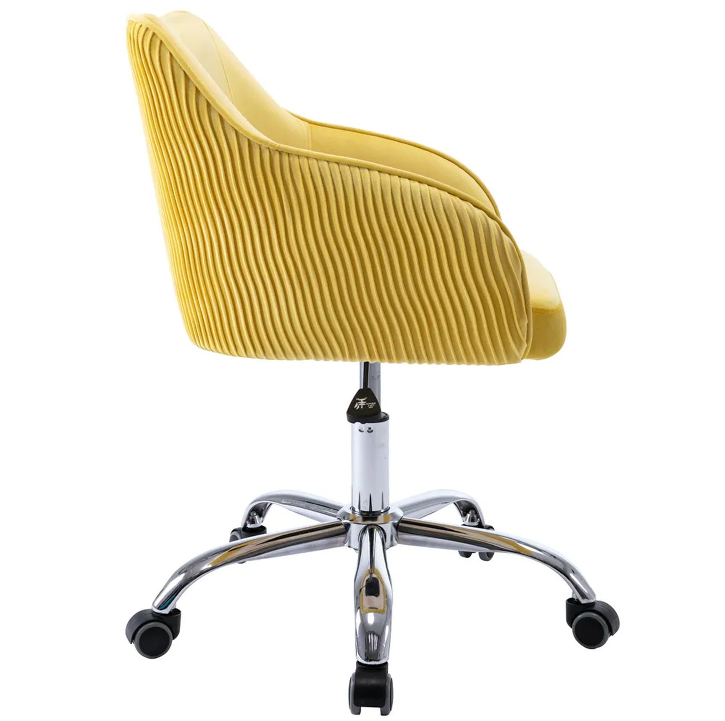 Home Office Chair With Wheels Yellow