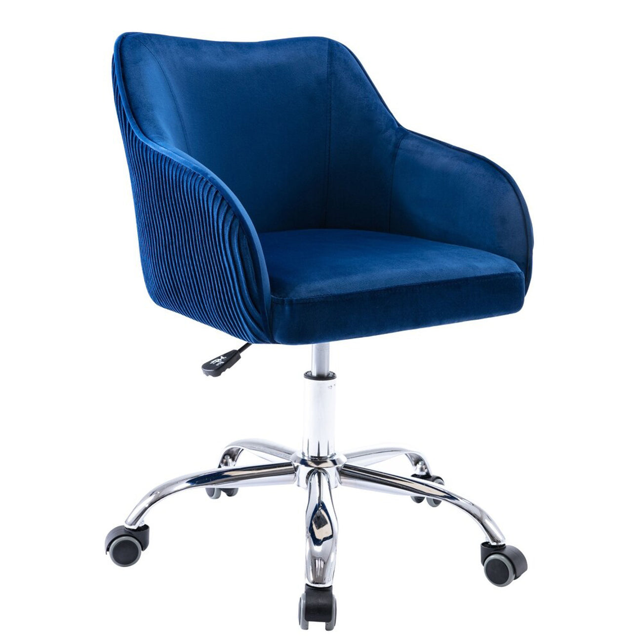 Home Office Chair With Wheels Blue