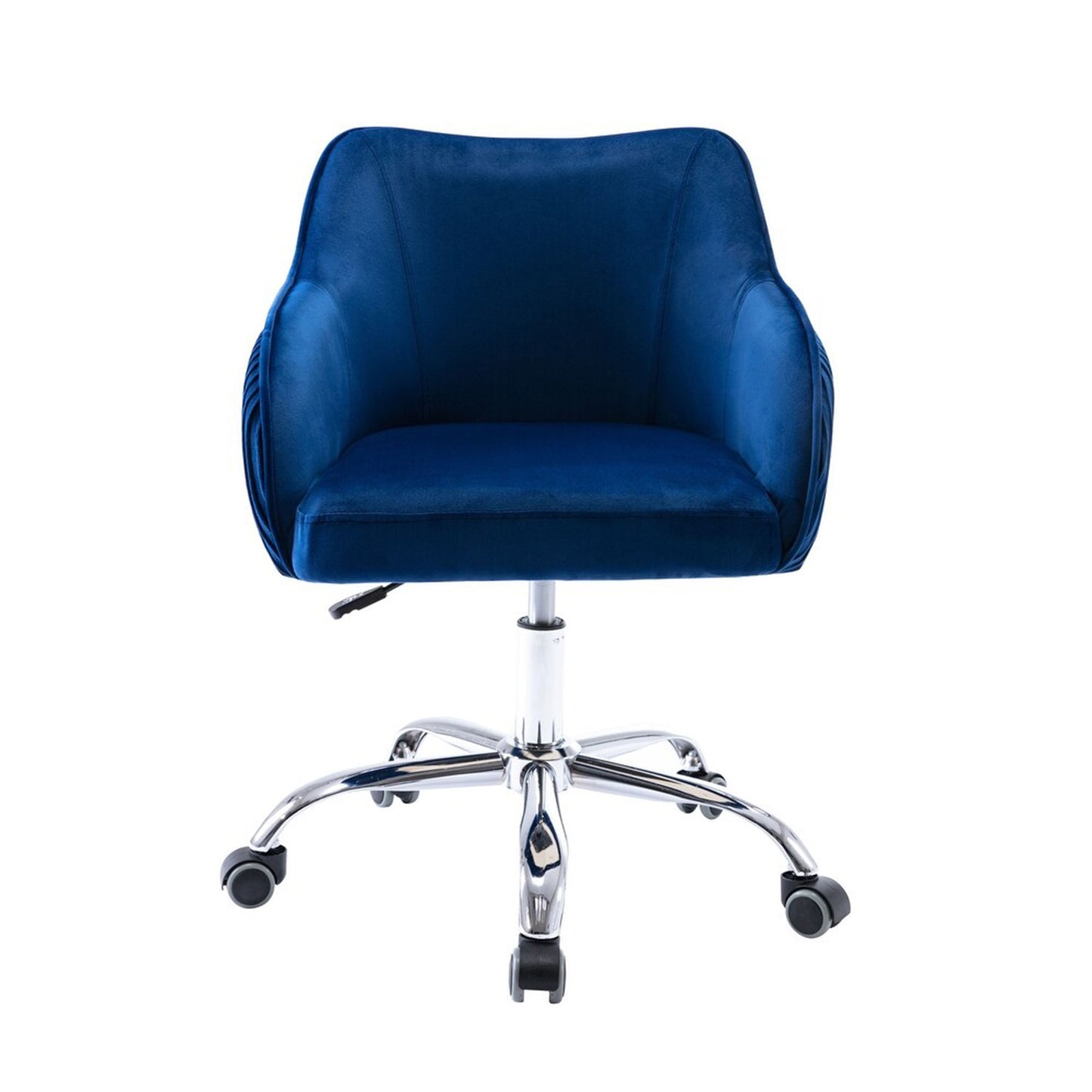 Home Office Chair With Wheels Blue