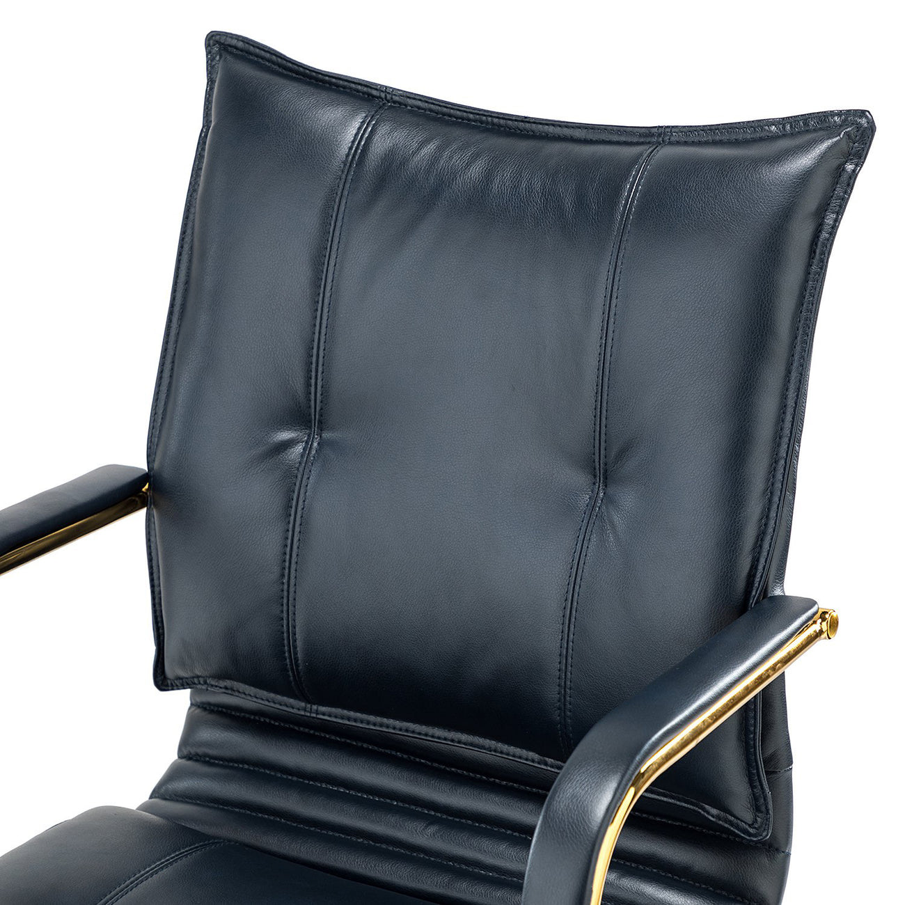 Vintage Home Office Chair Faux Leather Black