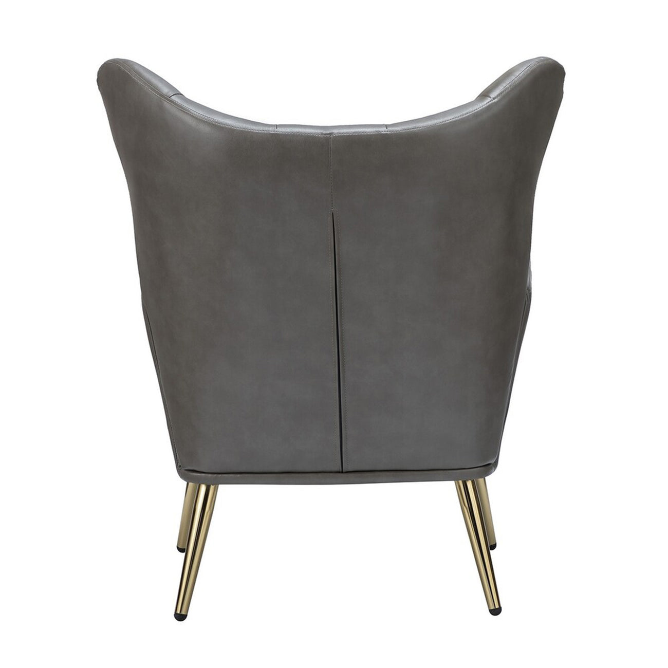 Extravagant Faux Leather Lounge Chair Grey