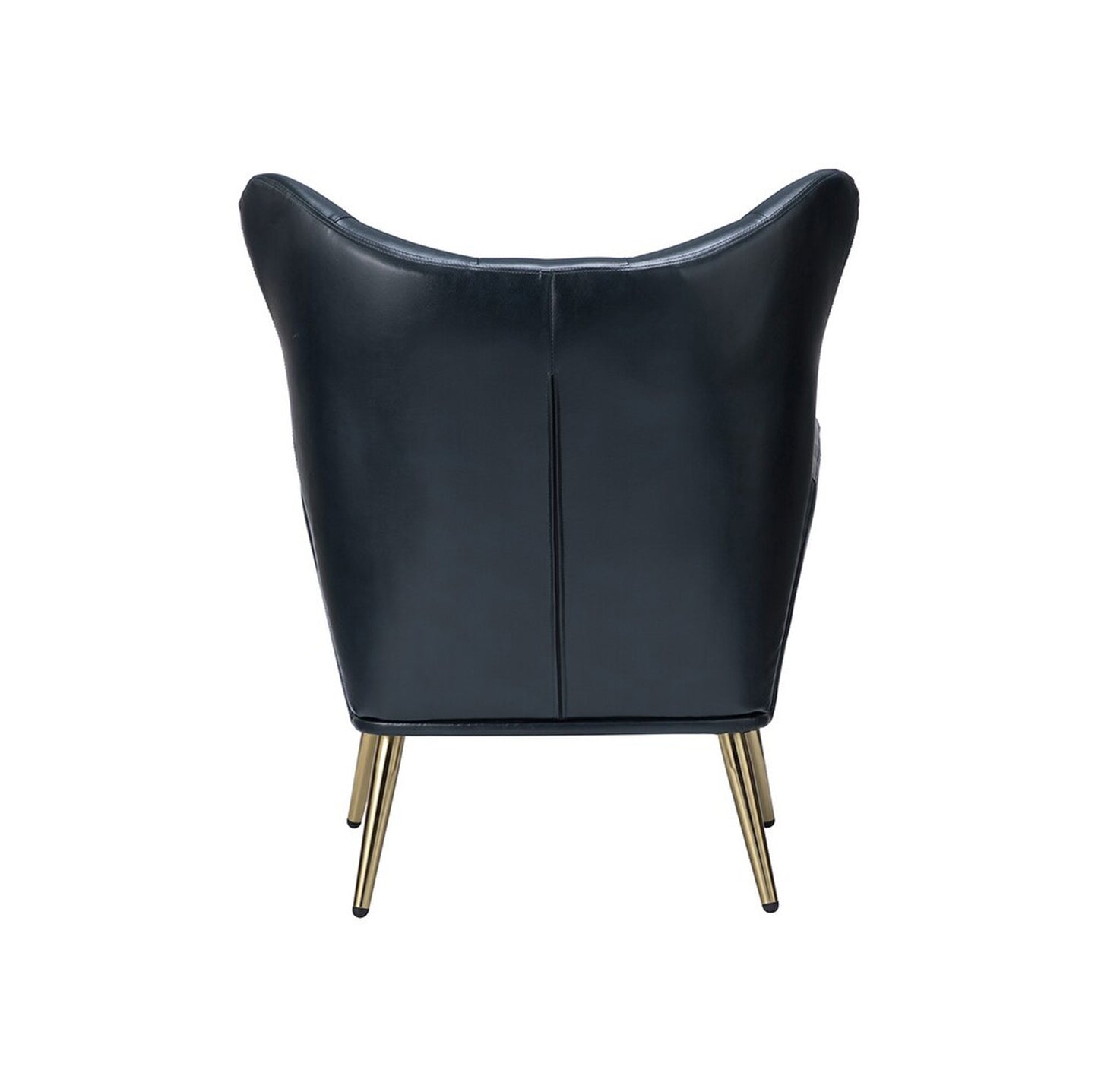 Extravagant Faux Leather Lounge Chair Black