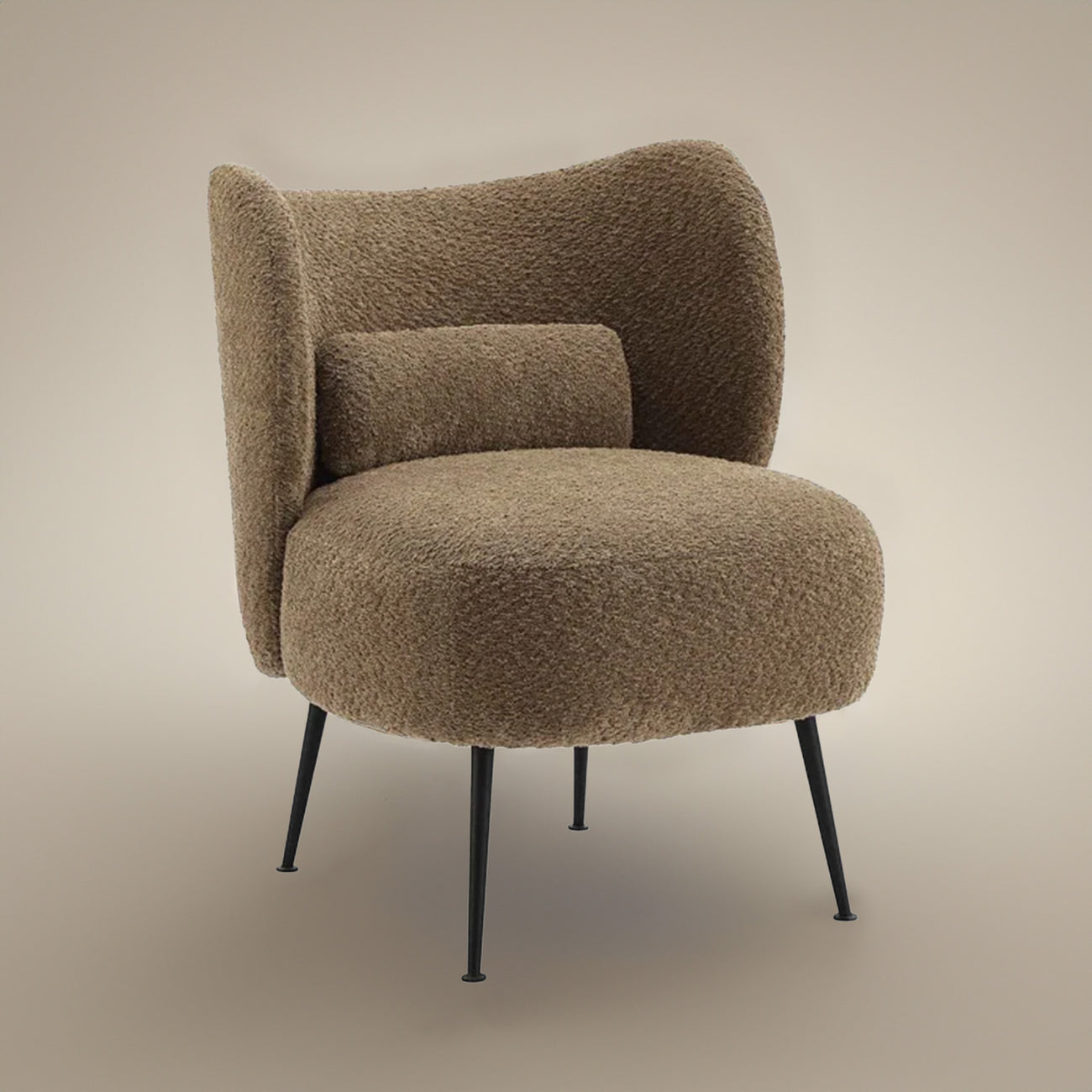 Latte Loopback Lounge Chair