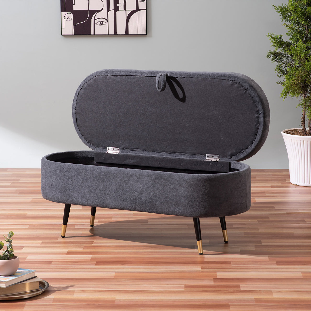 Smoky Daydream Storage Bench