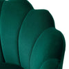 Velvet Floral Lounge Chair Green