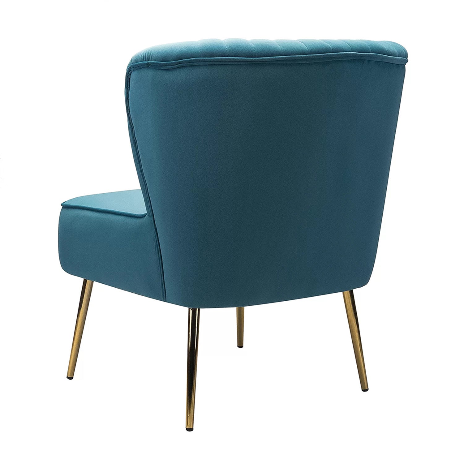 Velvet Barrel Lounge Chair Turquoise