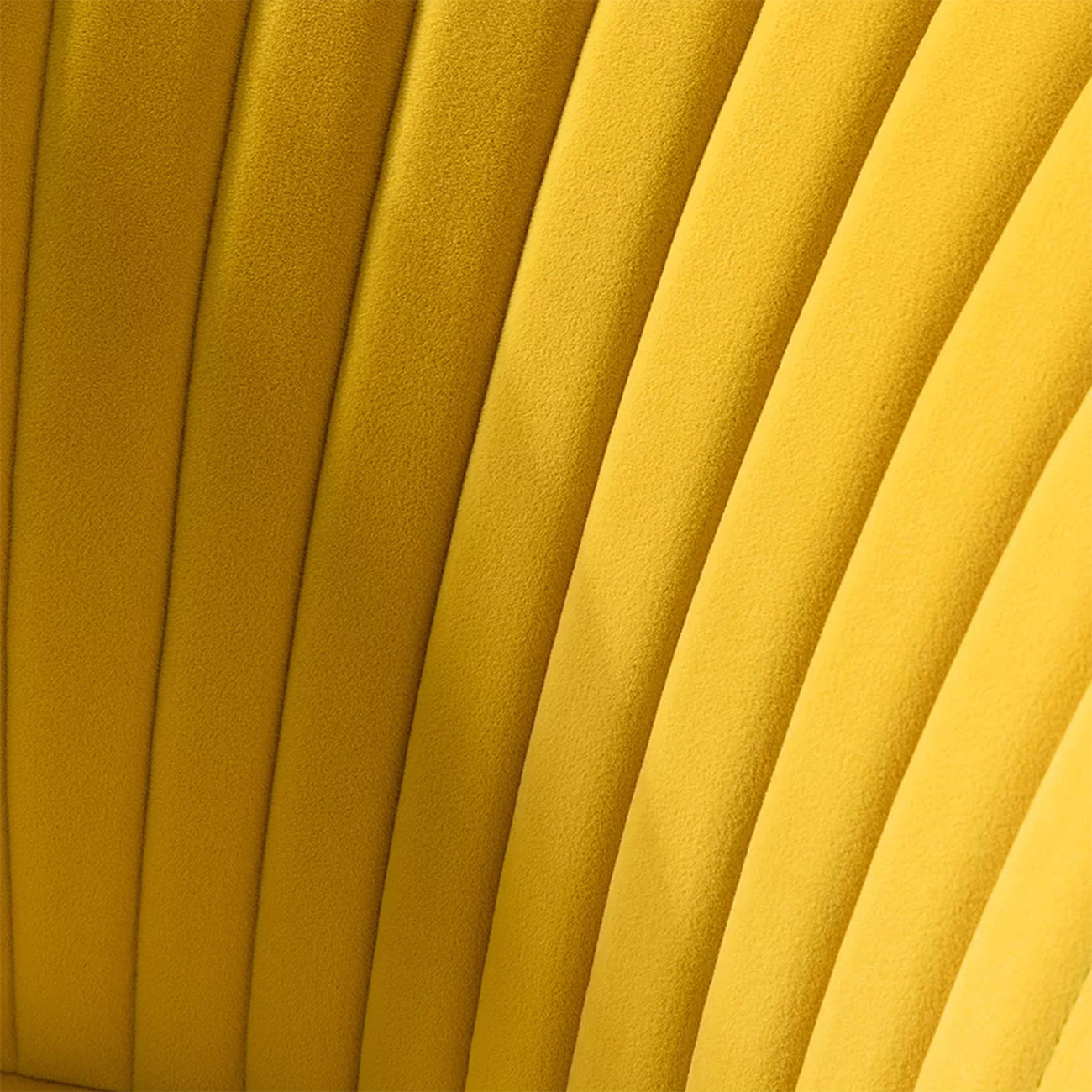 Velvet Barrel Lounge Chair Yellow