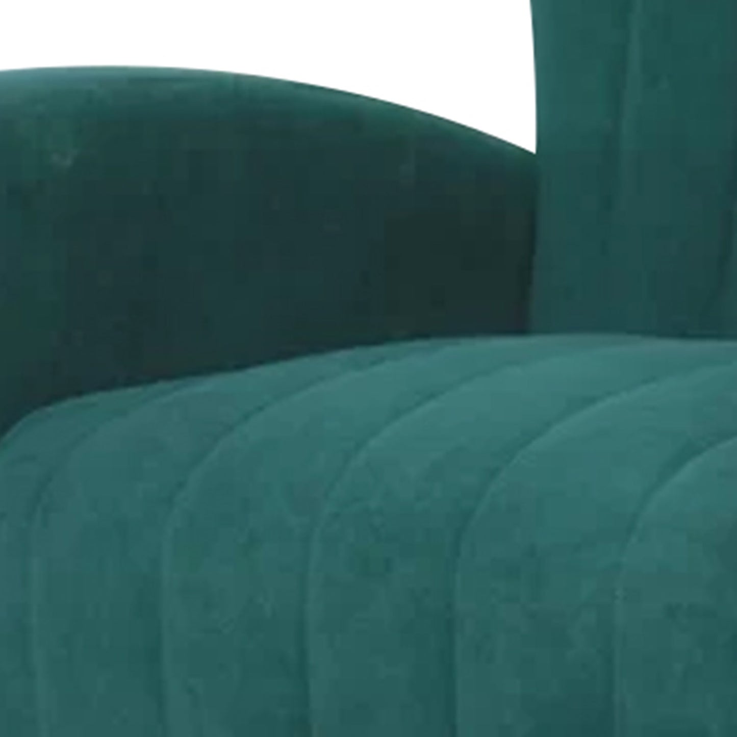 Luxurious Velvet Accent Chair Green Color