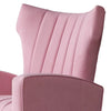 Luxurious Velvet Accent Chair Pink Color