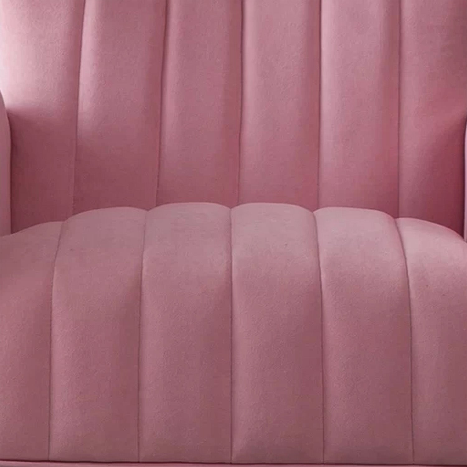 Luxurious Velvet Accent Chair Pink Color