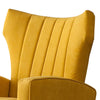 Luxurious Velvet Accent Chair Yellow Color