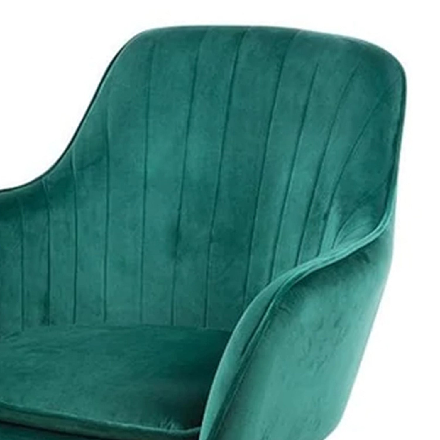 Velvet Sleek Lounge Chair Green