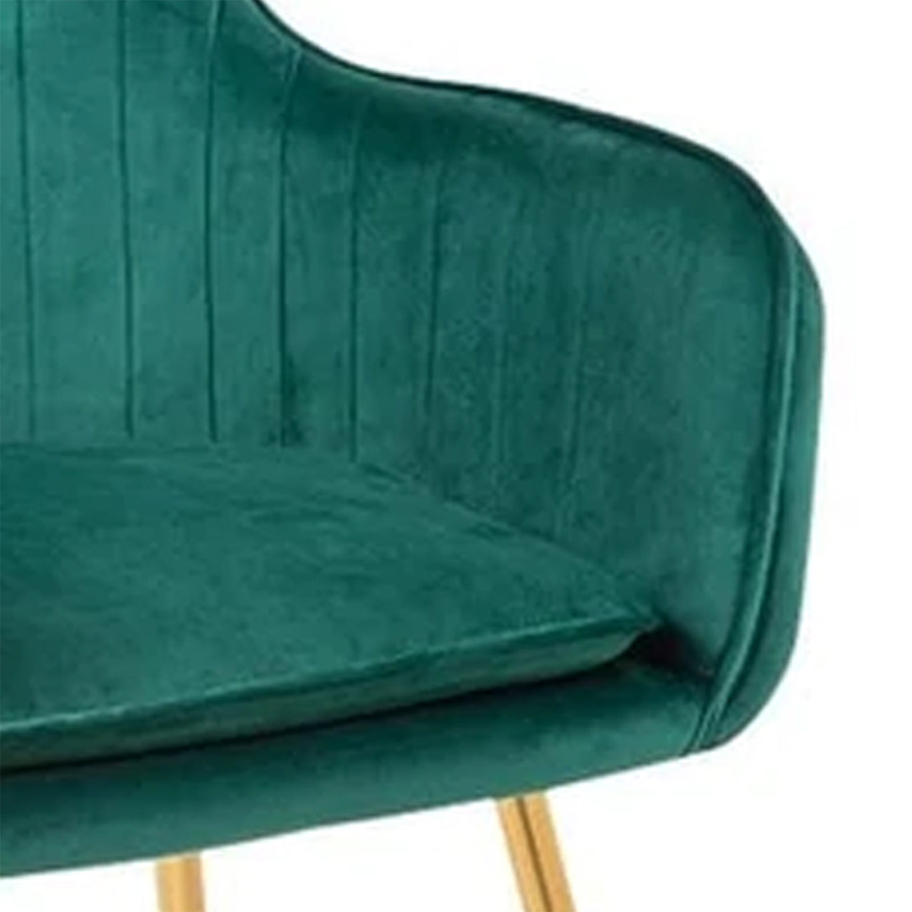 Velvet Sleek Lounge Chair Green