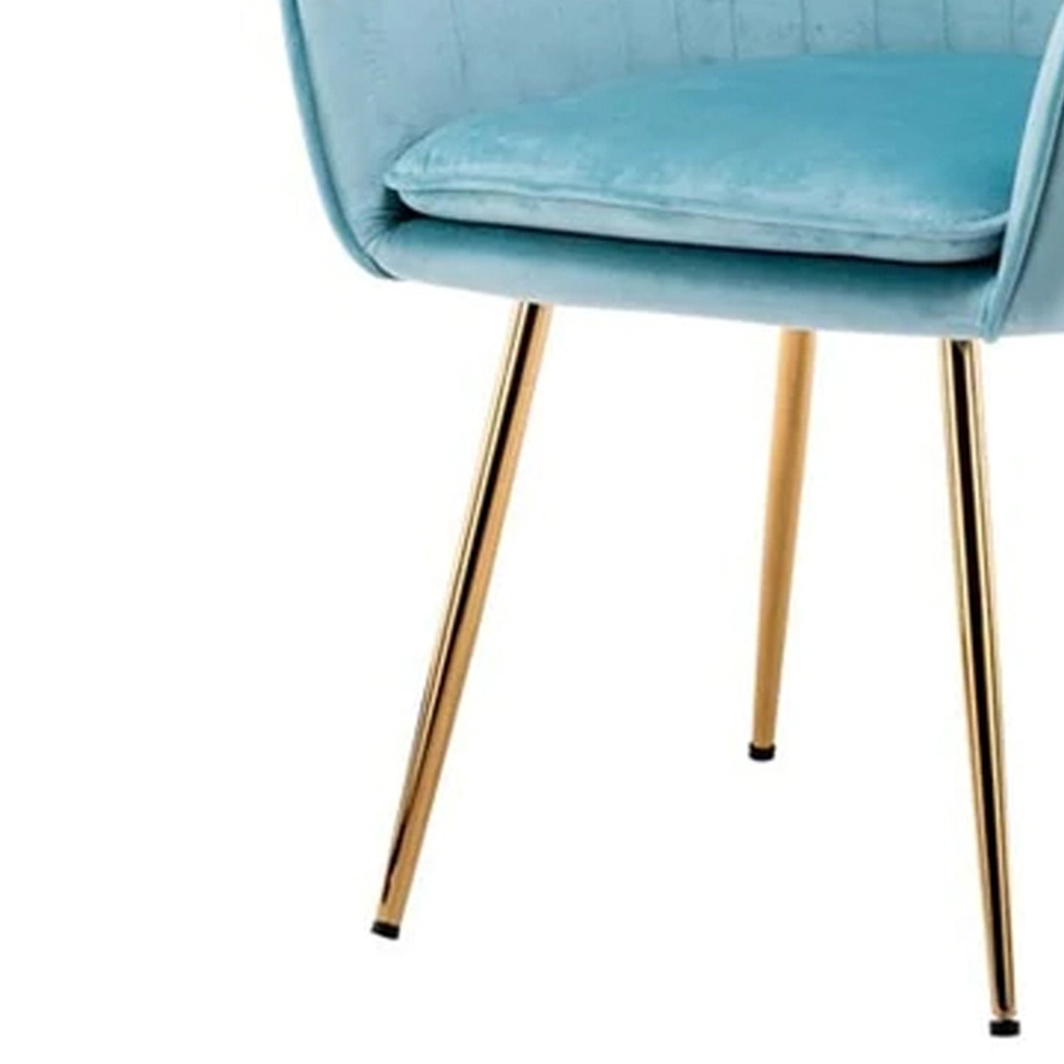 Velvet Sleek Lounge Chair Turquoise