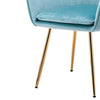 Velvet Sleek Lounge Chair Turquoise