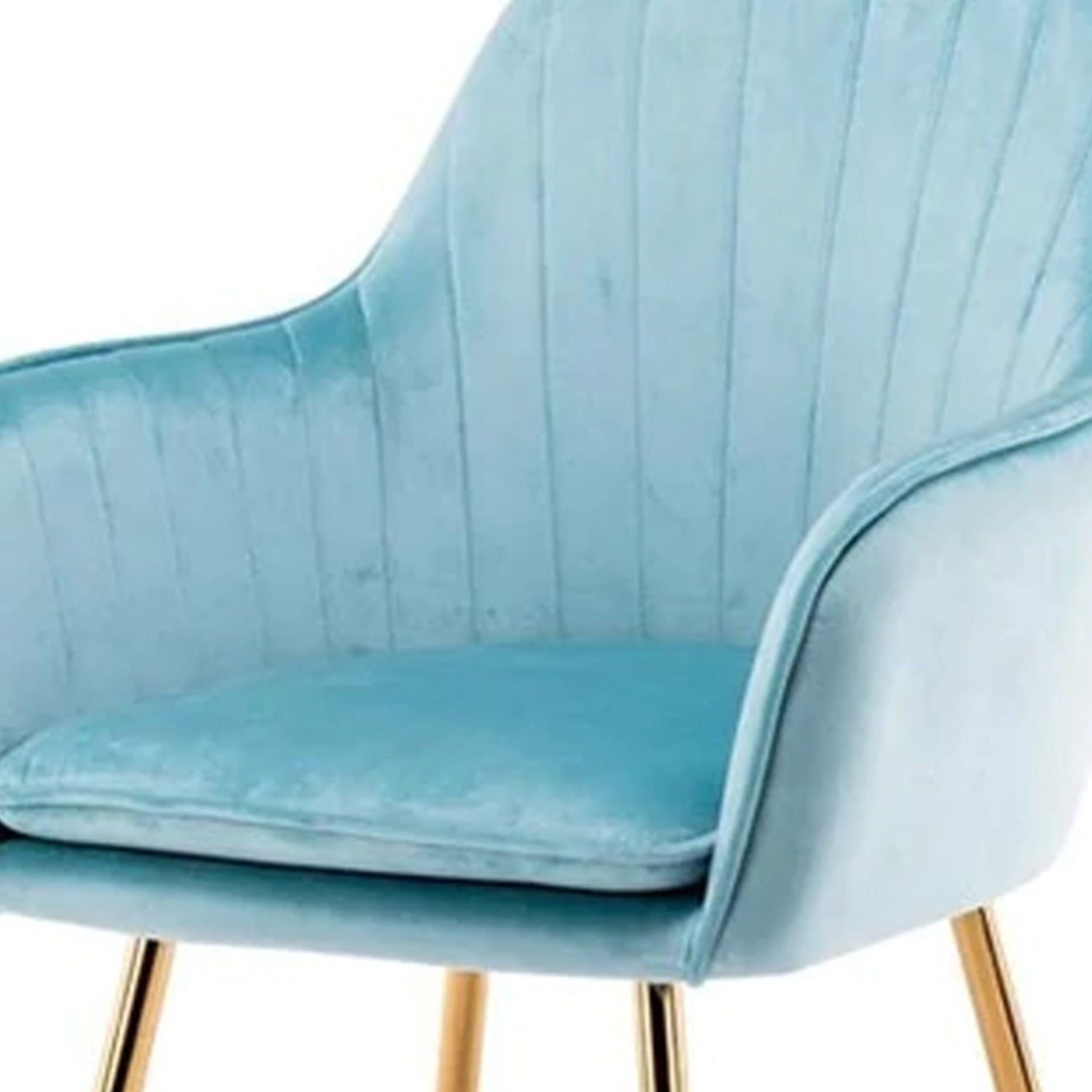 Velvet Sleek Lounge Chair Turquoise