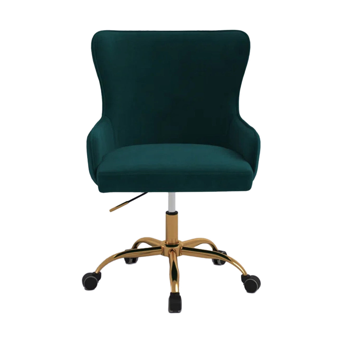 Velvet Sleek Office Chair Green