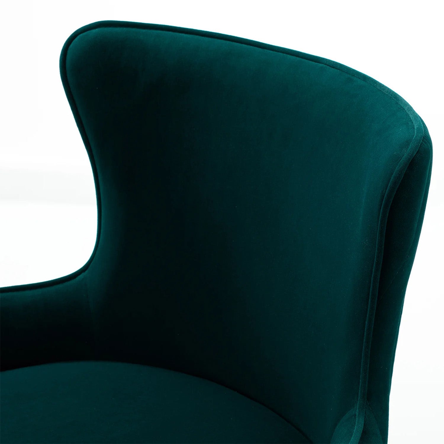 Velvet Sleek Office Chair Green