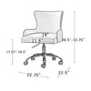 Velvet Sleek Office Chair Grey