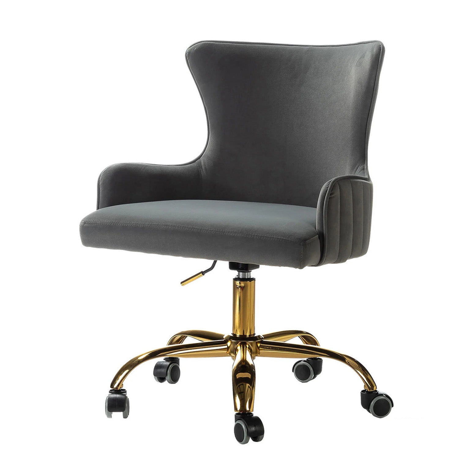 Velvet Sleek Office Chair Grey