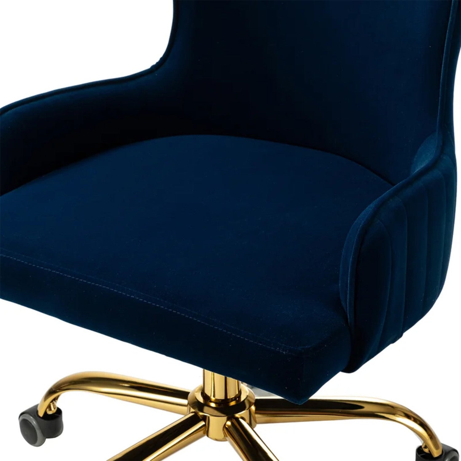 Velvet Sleek Office Chair Blue