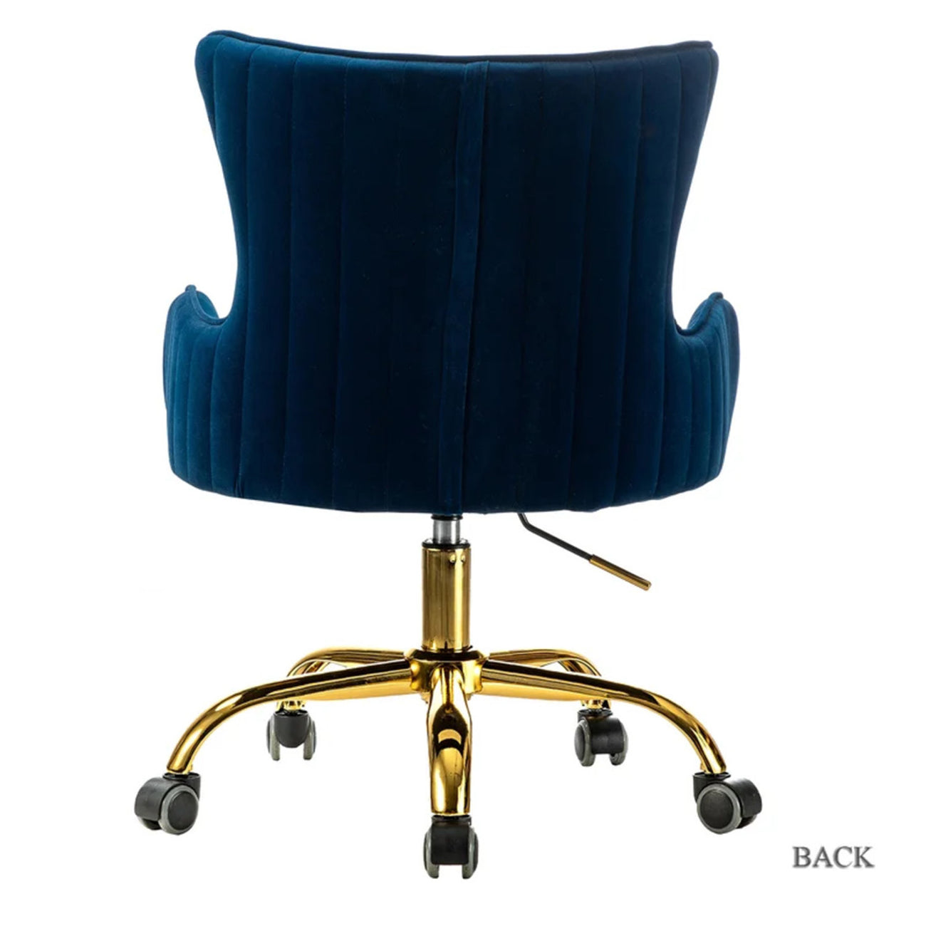 Velvet Sleek Office Chair Blue