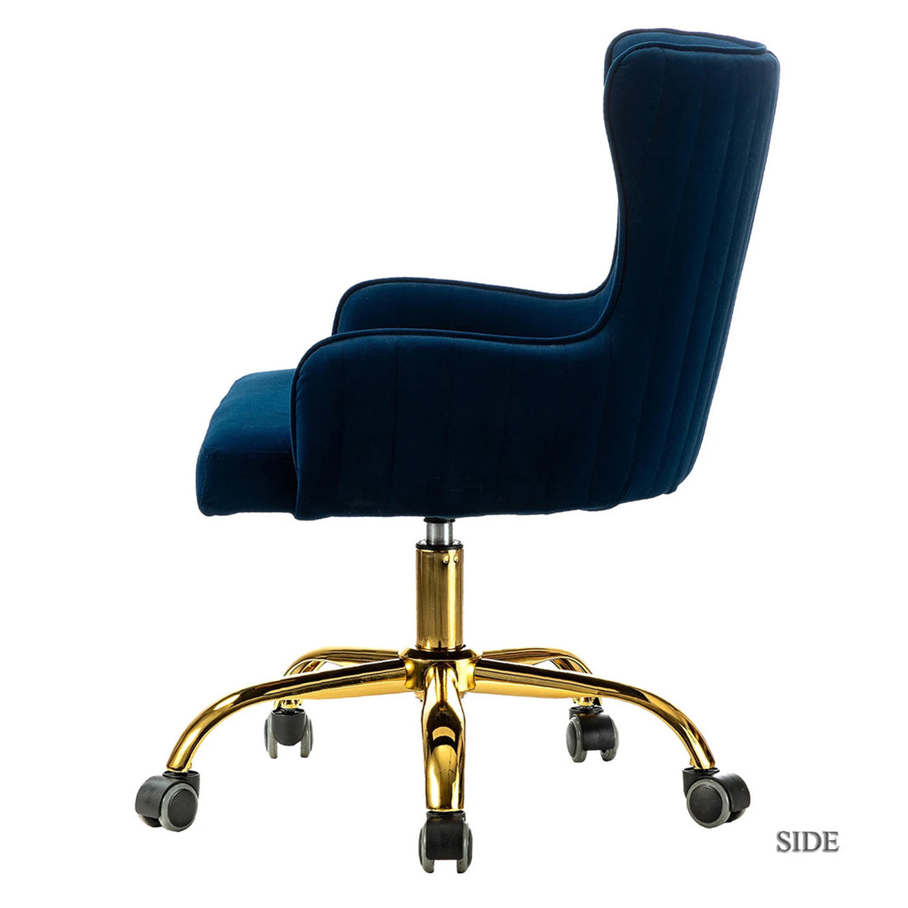 Velvet Sleek Office Chair Blue